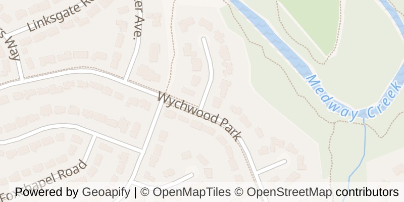 Map of 129 WYCHWOOD PLACE, London North (North J)