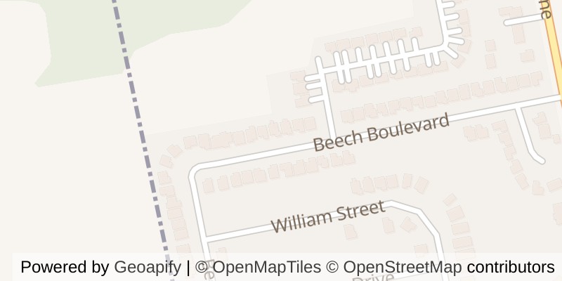 Map of 44 BEECH BOULEVARD, Tillsonburg