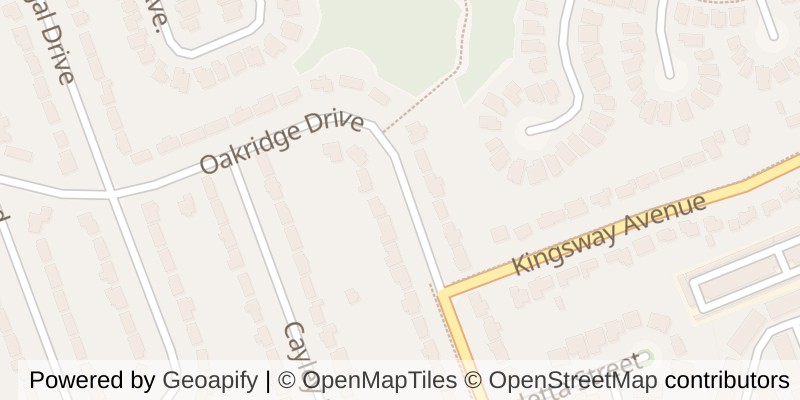 Map of 590 OAKRIDGE DRIVE, London North (North P)