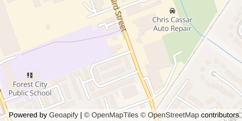 Map of 32 - 595 THIRD STREET, London East (East H)