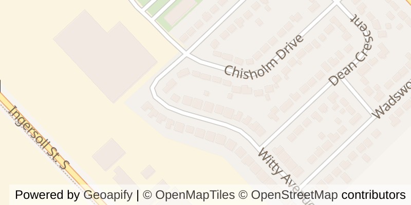 Map of 13 WITTY AVENUE, Ingersoll (Ingersoll - South)