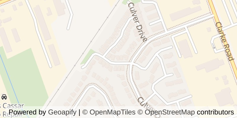 Map of 1822 CULVER DRIVE, London East (East H)