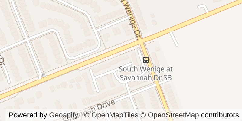 Map of 34 - 1320 SAVANNAH DRIVE, London North (North C)