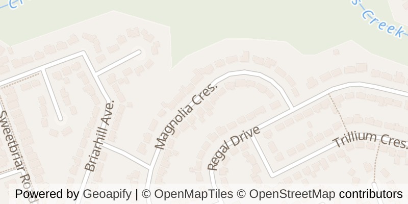 Map of 430 MAGNOLIA CRESCENT, London East (East A)