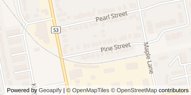 Map of 23 PINE STREET, Tillsonburg