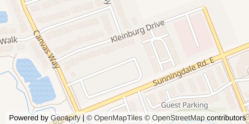 Map of 33 - 1820 CANVAS WAY, London North (North B)