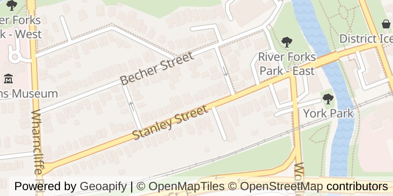 Map of 43 STANLEY STREET, London South (South F)
