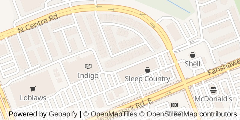 Map of 17 - 145 NORTH CENTRE ROAD, London North (North B)