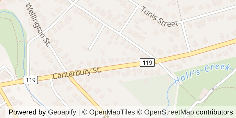 Map of 91 CANTERBURY STREET, Ingersoll (Ingersoll - South)