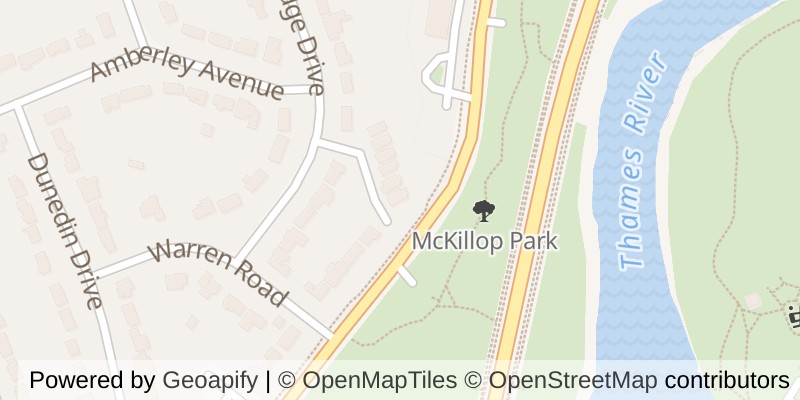 Map of 11 - 495 OAKRIDGE DRIVE, London North (North P)