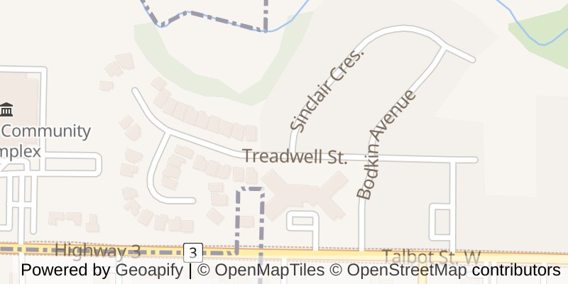 Map of 45 TREADWELL STREET, Aylmer