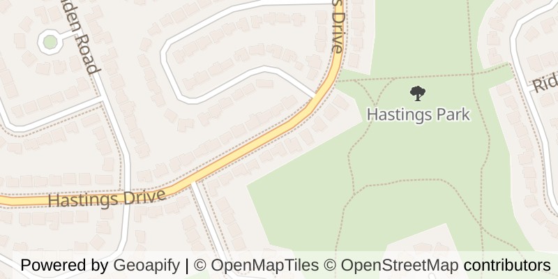 Map of 1402 HASTINGS DRIVE, London North (North B)