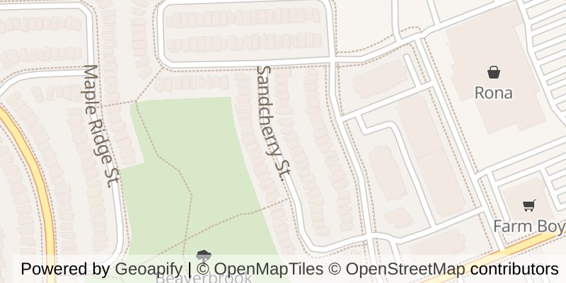 Map of 858 SANDCHERRY STREET, London North (North M)