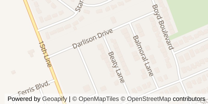 Map of 10 BEATY LANE, Zorra (Thamesford)