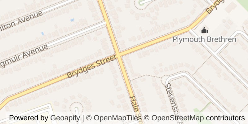 Map of 486 HALE STREET, London East (East N)