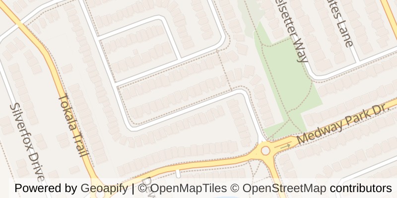 Map of 1956 FOXWOOD AVENUE, London North (North S)