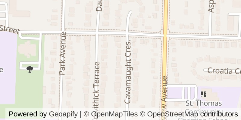 Map of 31 CAVANAUGH CRESCENT, St. Thomas