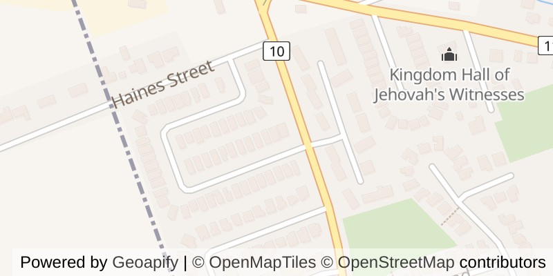 Map of 4 KERR CRESCENT, Ingersoll (Ingersoll - North)