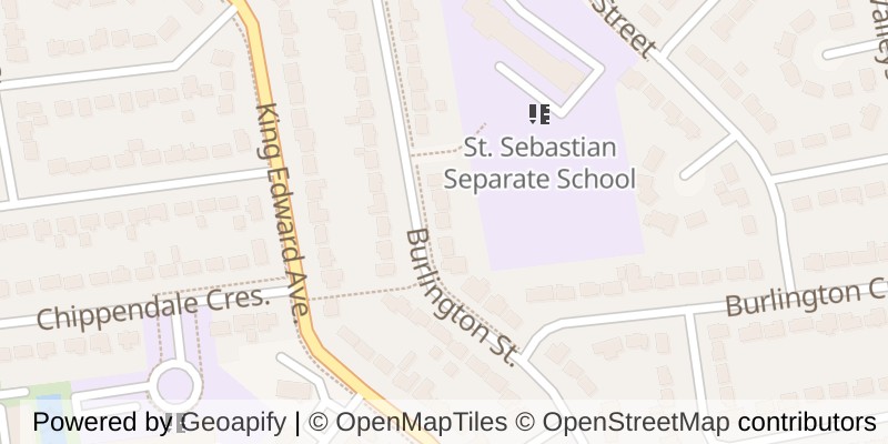 Map of 244 BURLINGTON STREET, London South (South J)