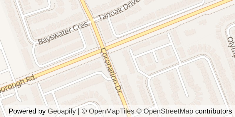Map of 16 - 1570 CORONATION DRIVE, London North (North I)