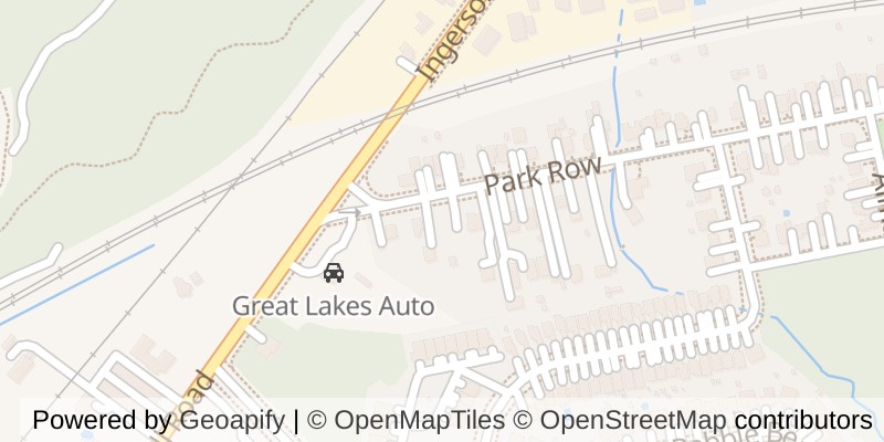Map of 58 PARK ROW, Woodstock (Woodstock - South)