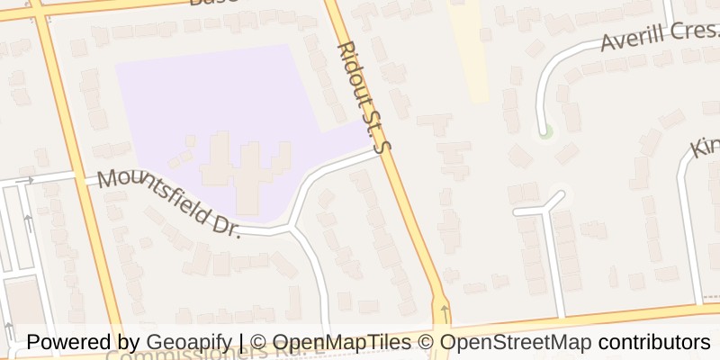 Map of 445 RIDOUT STREET S, London South (South G)