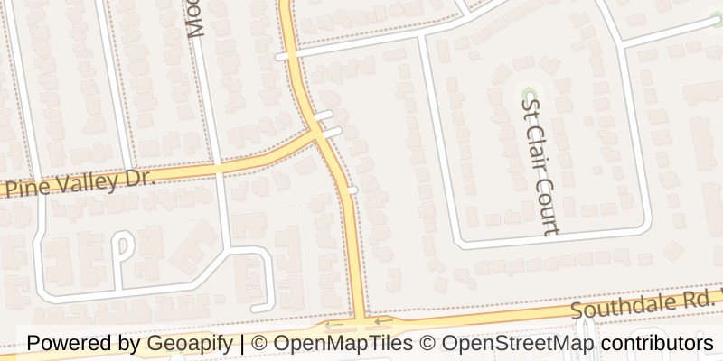 Map of 305 ANDOVER DRIVE, London South (South O)