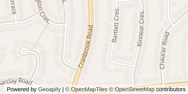 Map of 742 CRANBROOK ROAD, London South (South M)