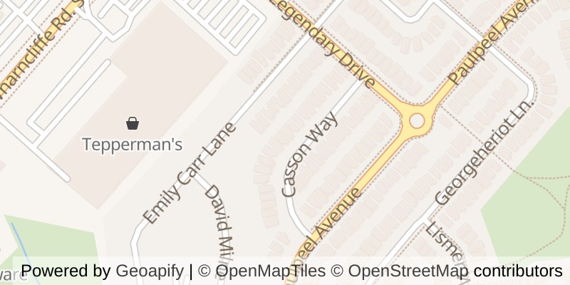Map of 3293 CASSON WAY, London South (South W)