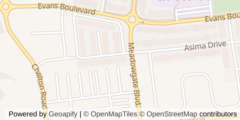 Map of 72 - 3320 MEADOWGATE BOULEVARD, London South (South U)