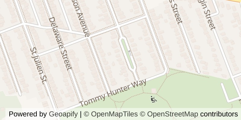 Map of 105 PINE LAWN AVENUE, London East (East M)