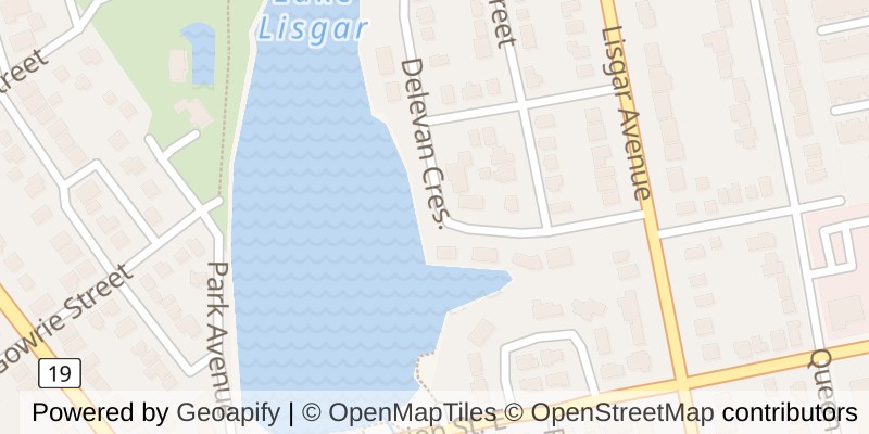 Map of 16 DELEVAN CRESCENT, Tillsonburg