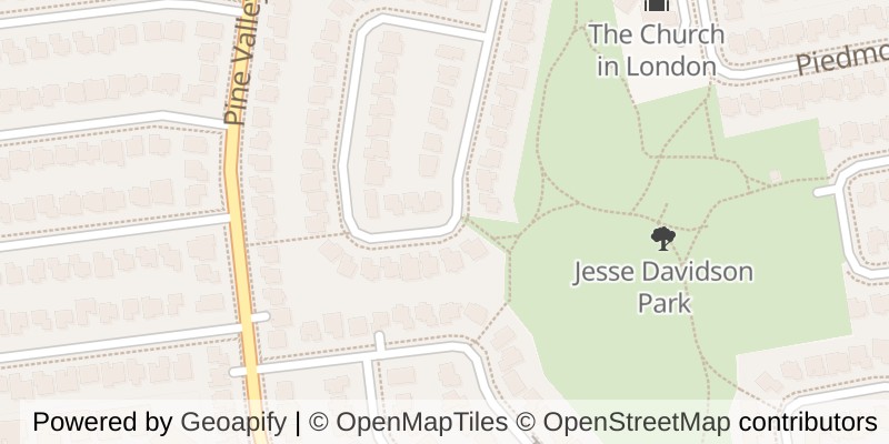 Map of 47 MONTE VISTA CRESCENT, London South (South N)