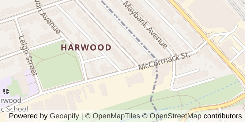 Map of 6 LAPP STREET, Toronto (Rockcliffe-Smythe)