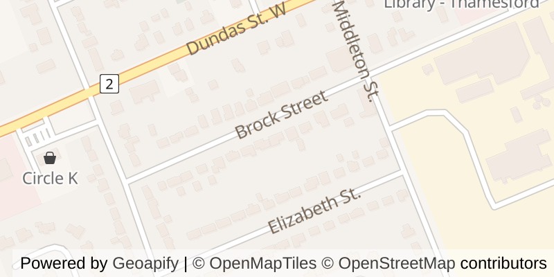 Map of 219 BROCK STREET, Zorra (Thamesford)
