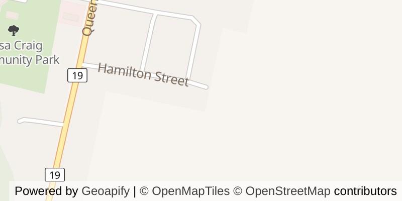 Map of 19 HAMILTON STREET, North Middlesex (Ailsa Craig)