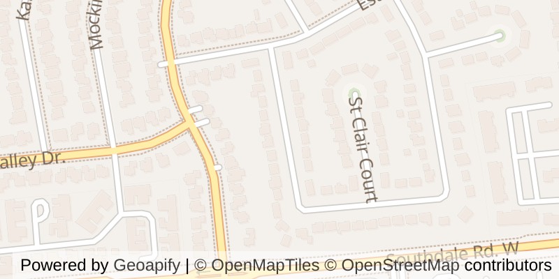 Map of 151 ST CLAIR CRESCENT, London South (South O)