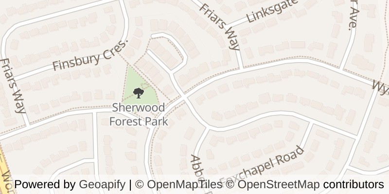 Map of 196 WYCHWOOD PARK, London North (North J)
