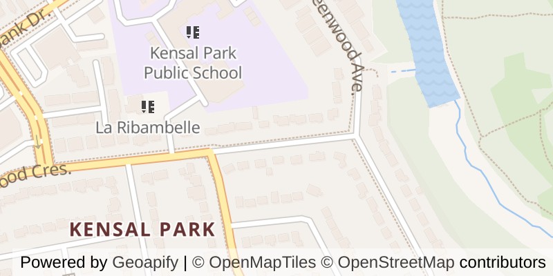 Map of 332 RIDGEWOOD CRESCENT, London South (South D)