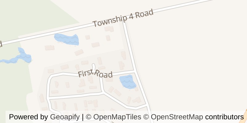 Map of 26 - 746112 TOWNSHIP 4 ROAD, Blandford-Blenheim (Forest Estates)