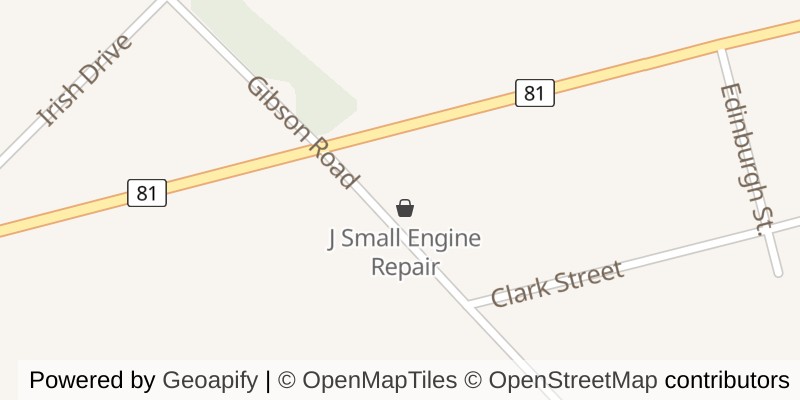 Map of 22164 GIBSON ROAD, Strathroy-Caradoc (Campbellvale)