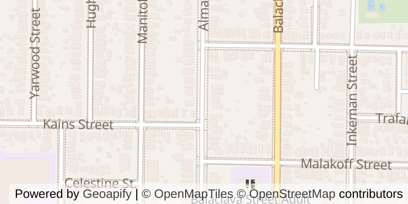 Map of 61 ALMA STREET, St. Thomas