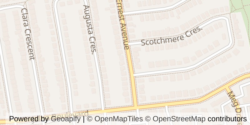 Map of 1233 ERNEST AVENUE, London South (South X)