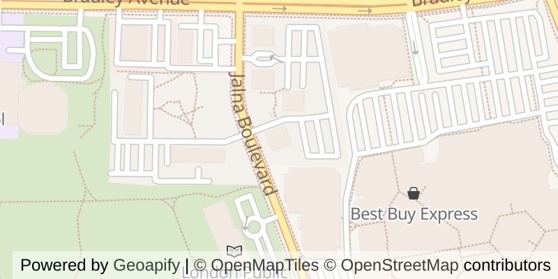 Map of 105 - 1106 JALNA BOULEVARD, London South (South X)
