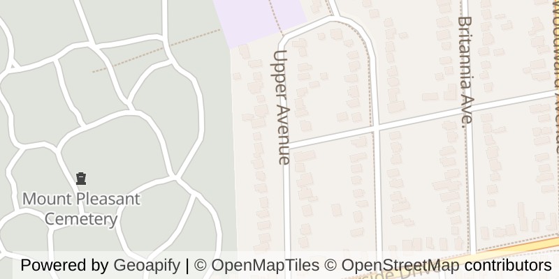 Map of 45 UPPER AVENUE, London North (North N)