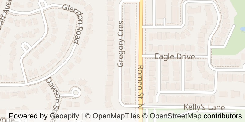 Map of 97 GREGORY CRESCENT, Stratford