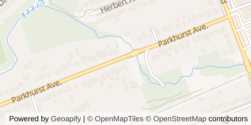 Map of 1839 PARKHURST AVENUE, London East (East H)