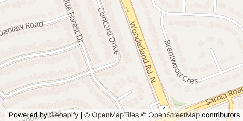 Map of 172 CONCORD ROAD, London North (North I)