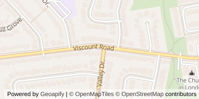 Map of 796 VISCOUNT ROAD, London South (South N)