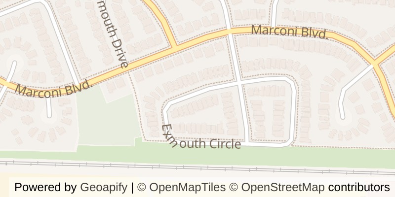 Map of 247 EXMOUTH CIRCLE, London East (East I)